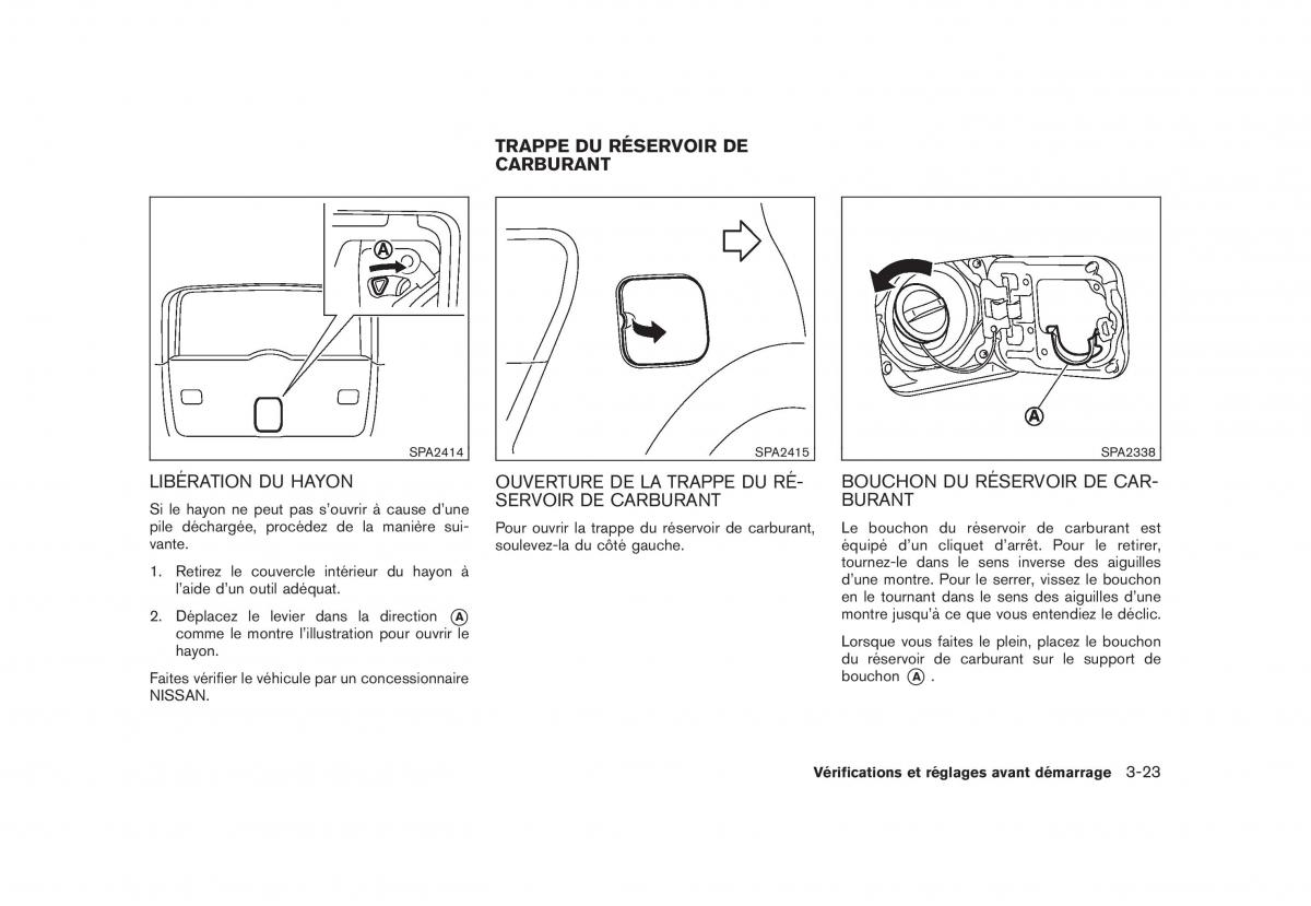 Nissan Rogue I 1 manuel du proprietaire / page 157