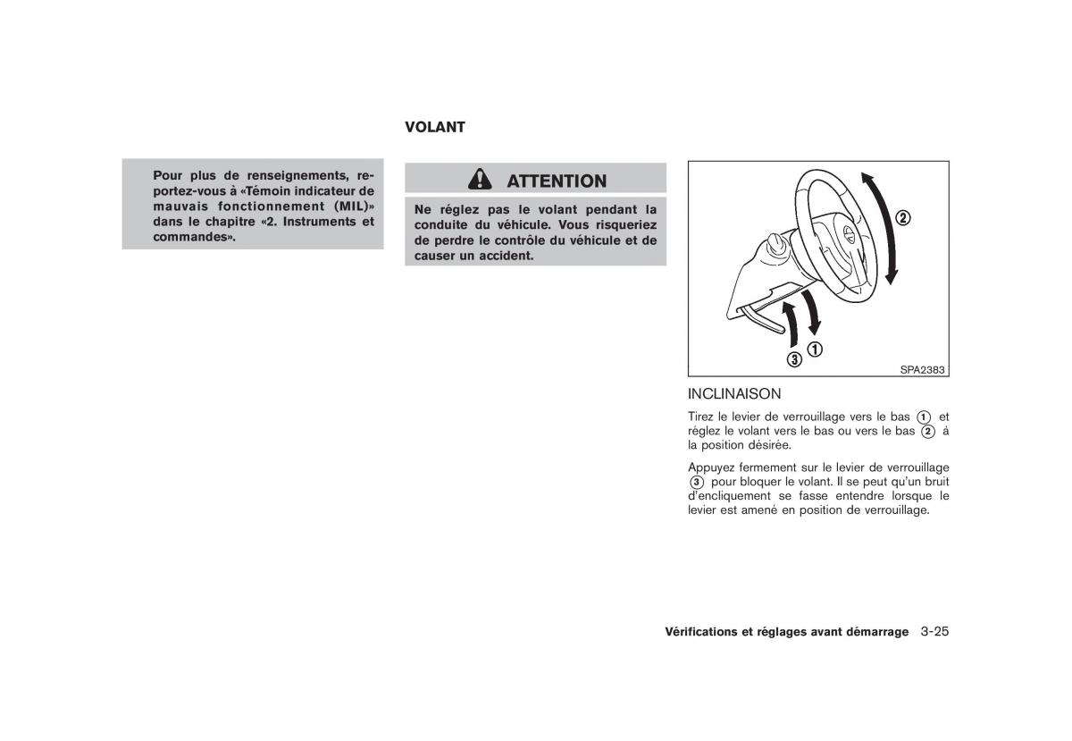 Nissan Rogue I 1 manuel du proprietaire / page 159