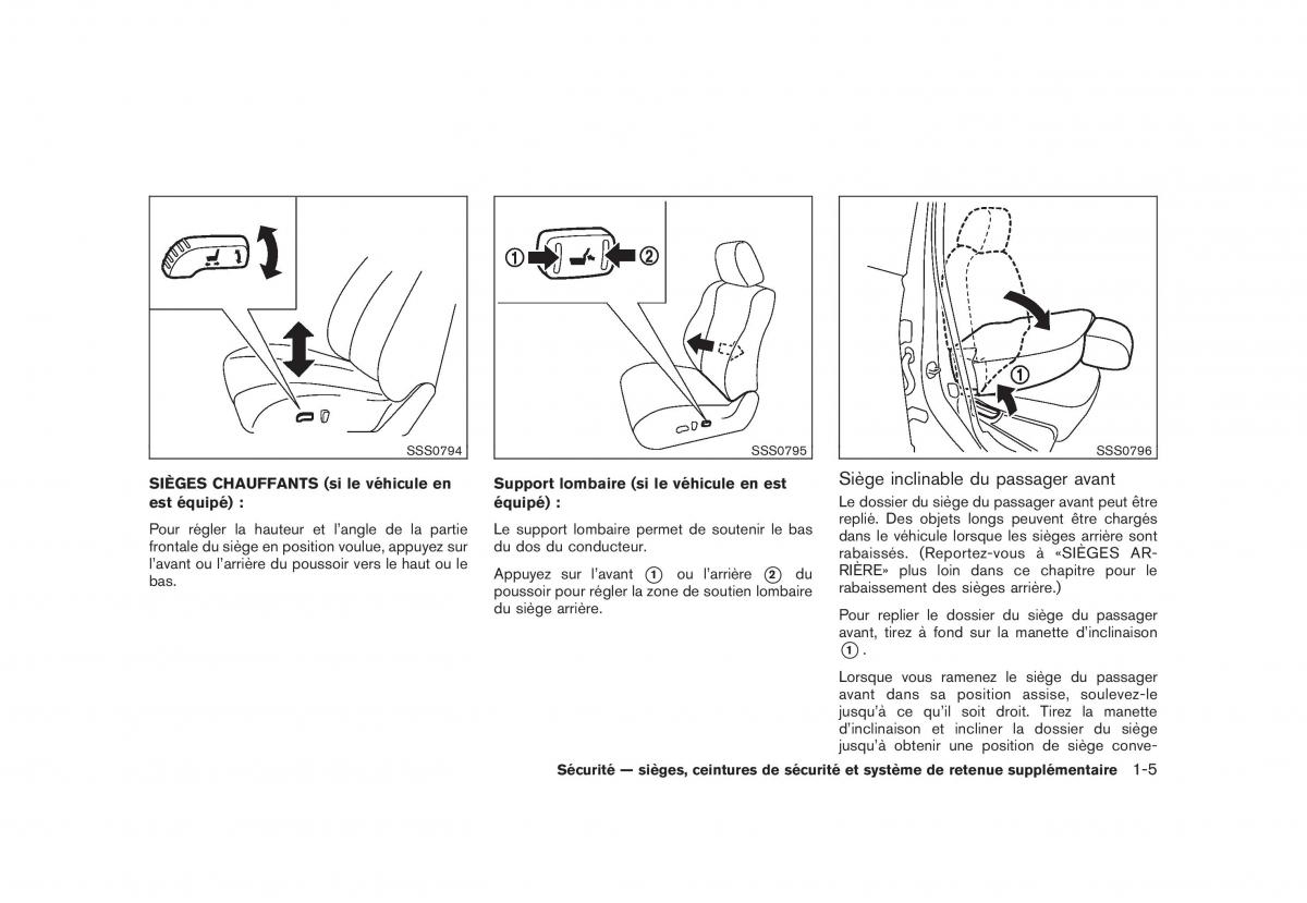 Nissan Rogue I 1 manuel du proprietaire / page 20