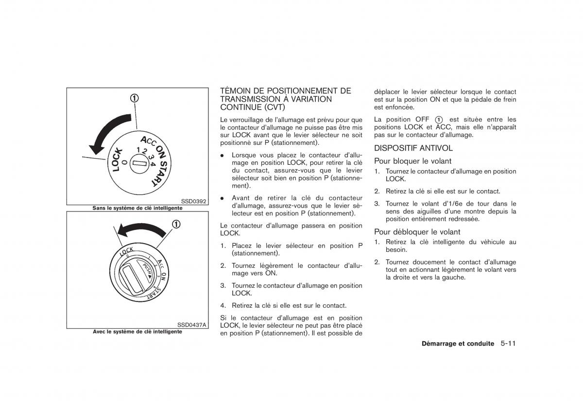 Nissan Rogue I 1 manuel du proprietaire / page 219