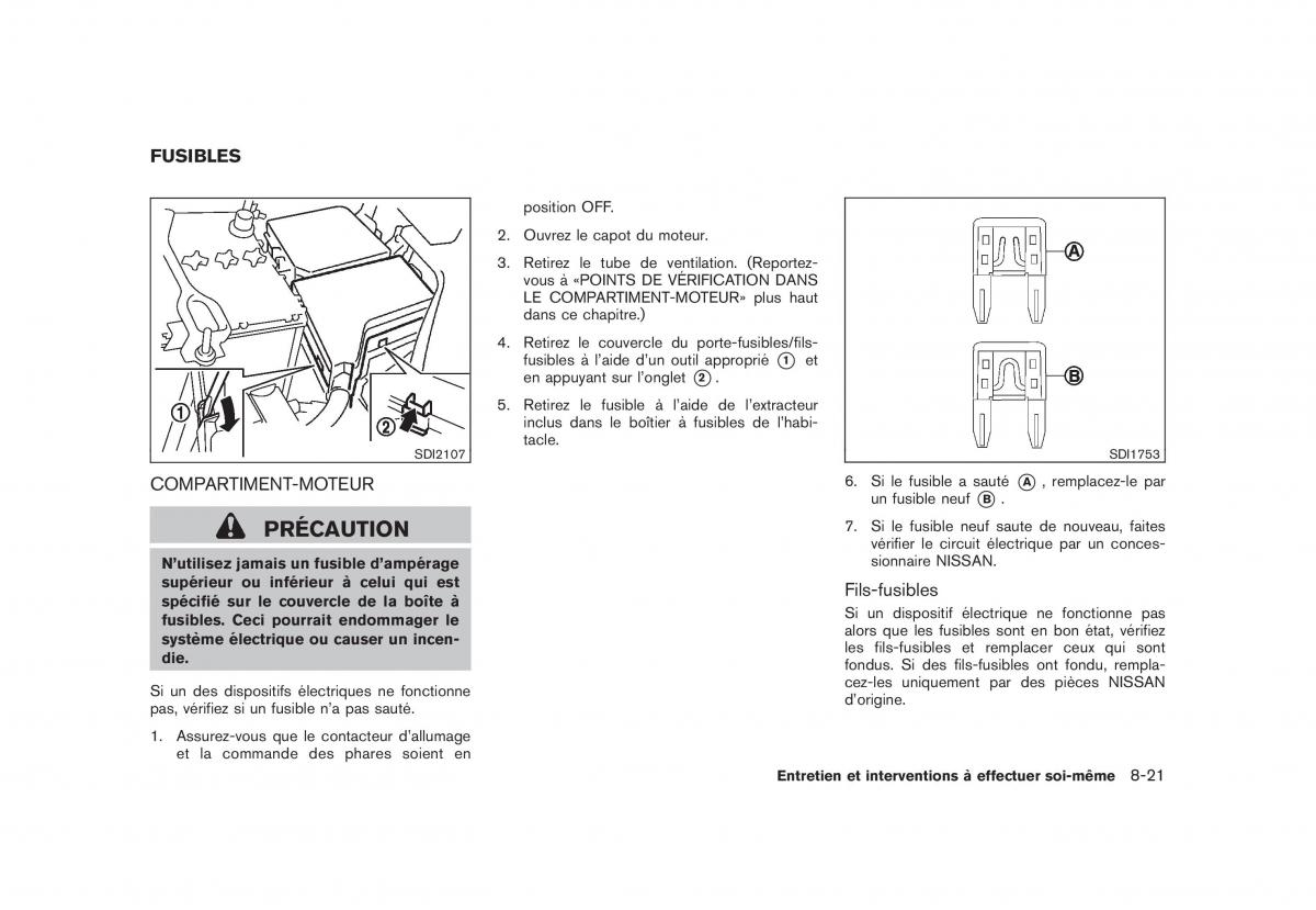 Nissan Rogue I 1 manuel du proprietaire / page 289