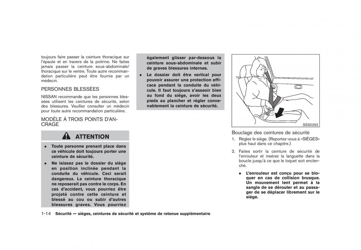 Nissan Rogue I 1 manuel du proprietaire / page 29