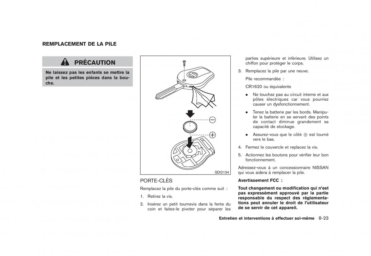 Nissan Rogue I 1 manuel du proprietaire / page 291