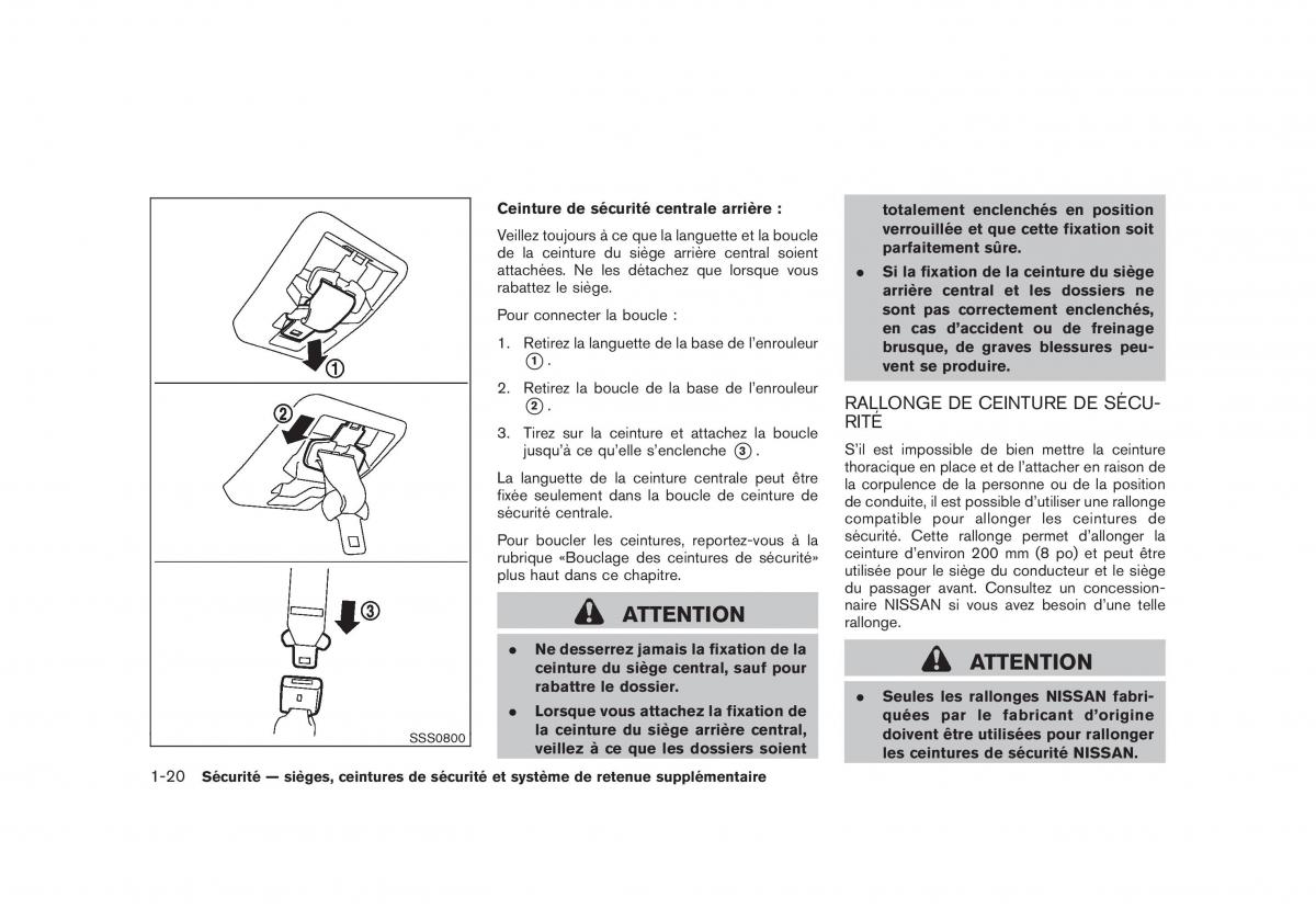 Nissan Rogue I 1 manuel du proprietaire / page 35