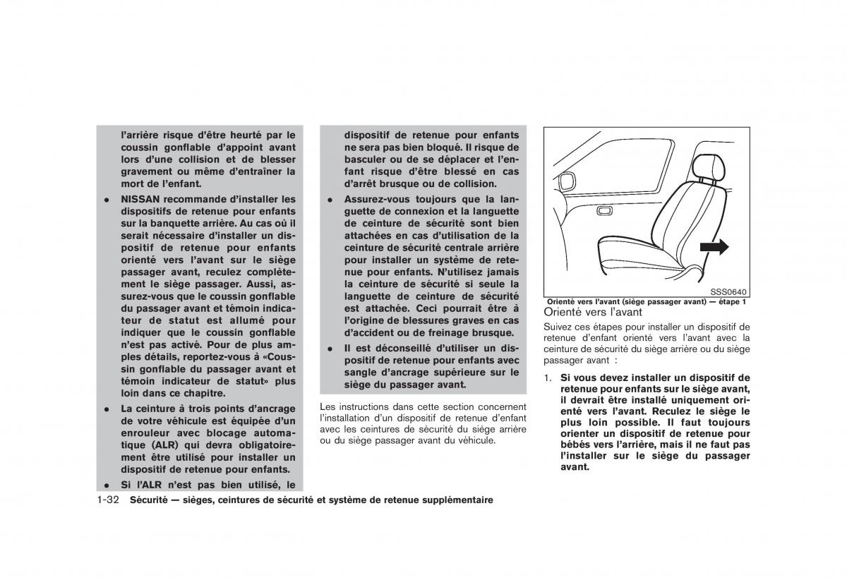 Nissan Rogue I 1 manuel du proprietaire / page 47