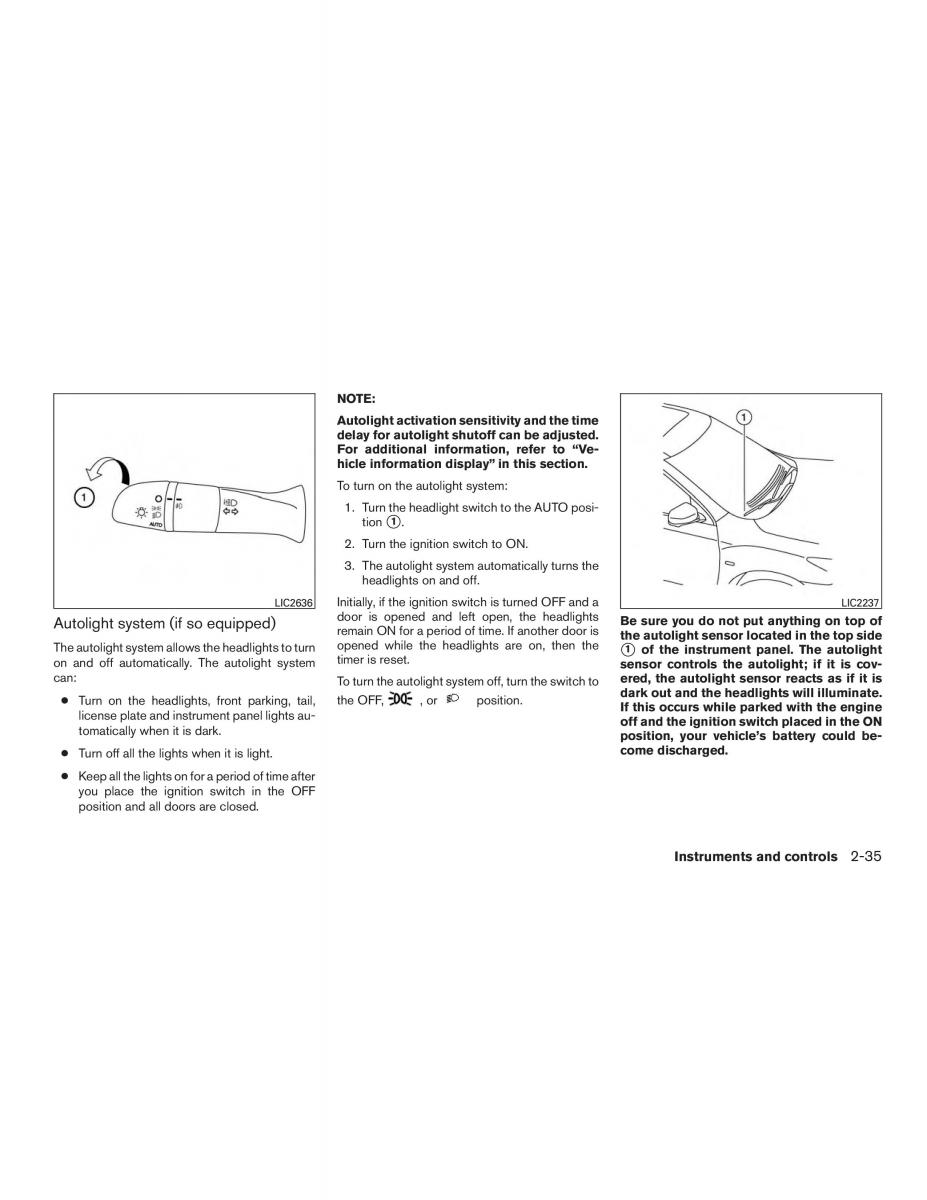 Nissan Rogue II 2 owners manual / page 118