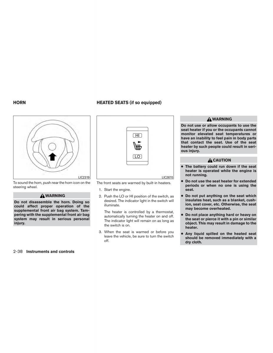 Nissan Rogue II 2 owners manual / page 121