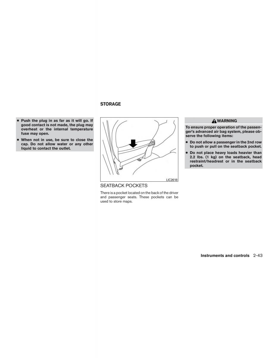 Nissan Rogue II 2 owners manual / page 126