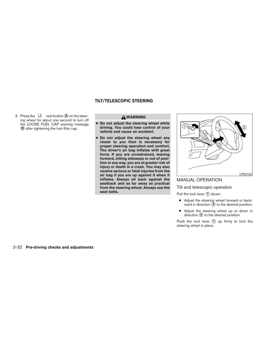 Nissan Rogue II 2 owners manual / page 171