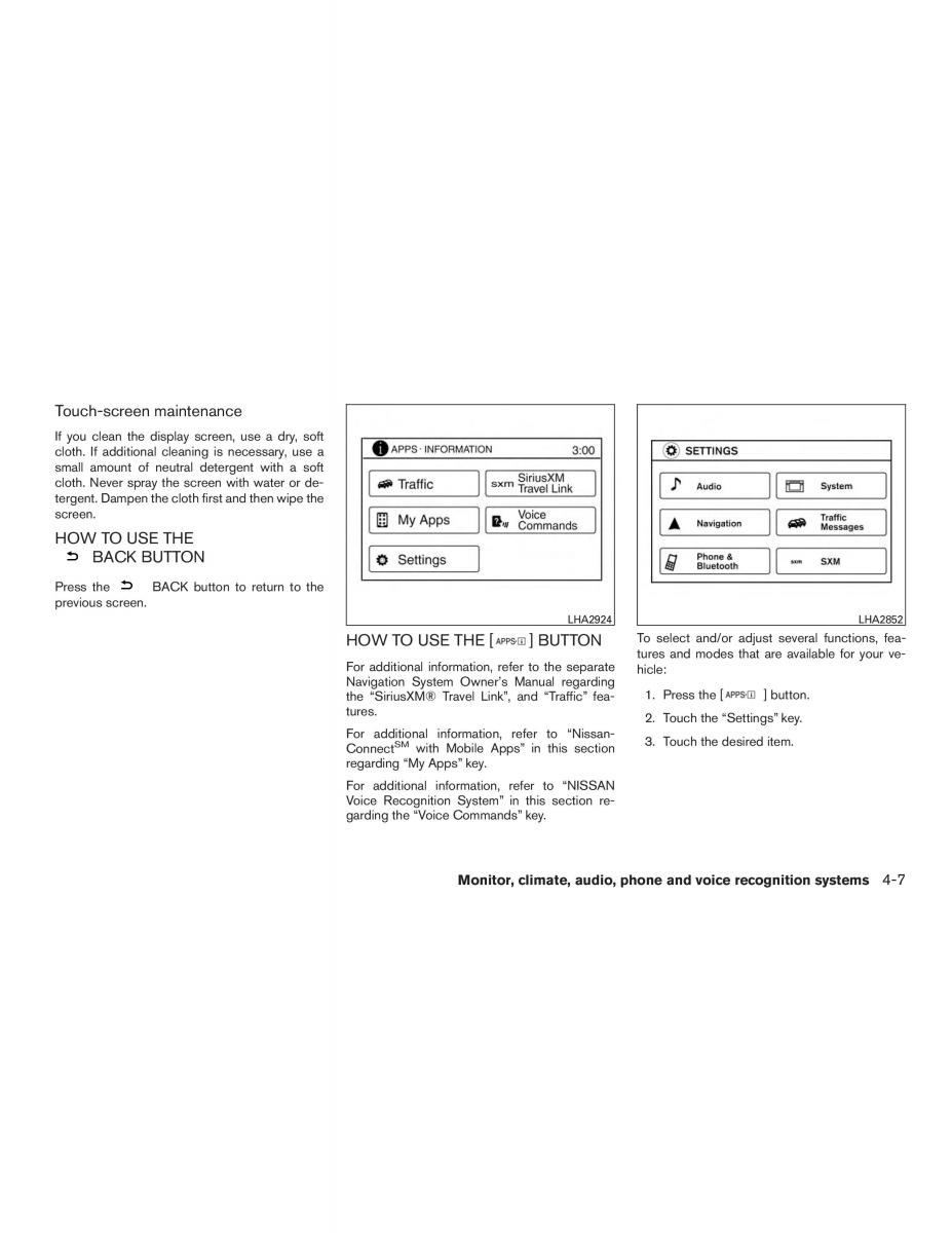 Nissan Rogue II 2 owners manual / page 182