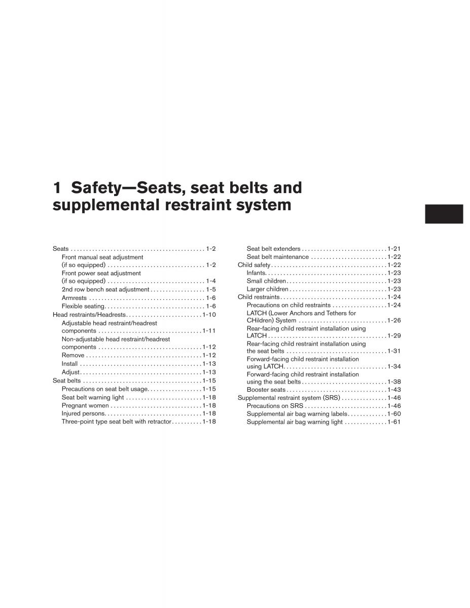 Nissan Rogue II 2 owners manual / page 20