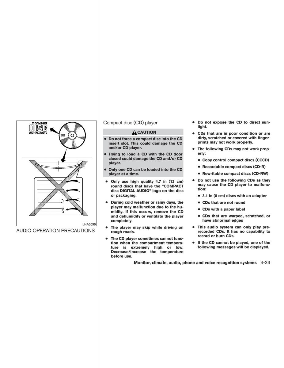 Nissan Rogue II 2 owners manual / page 214