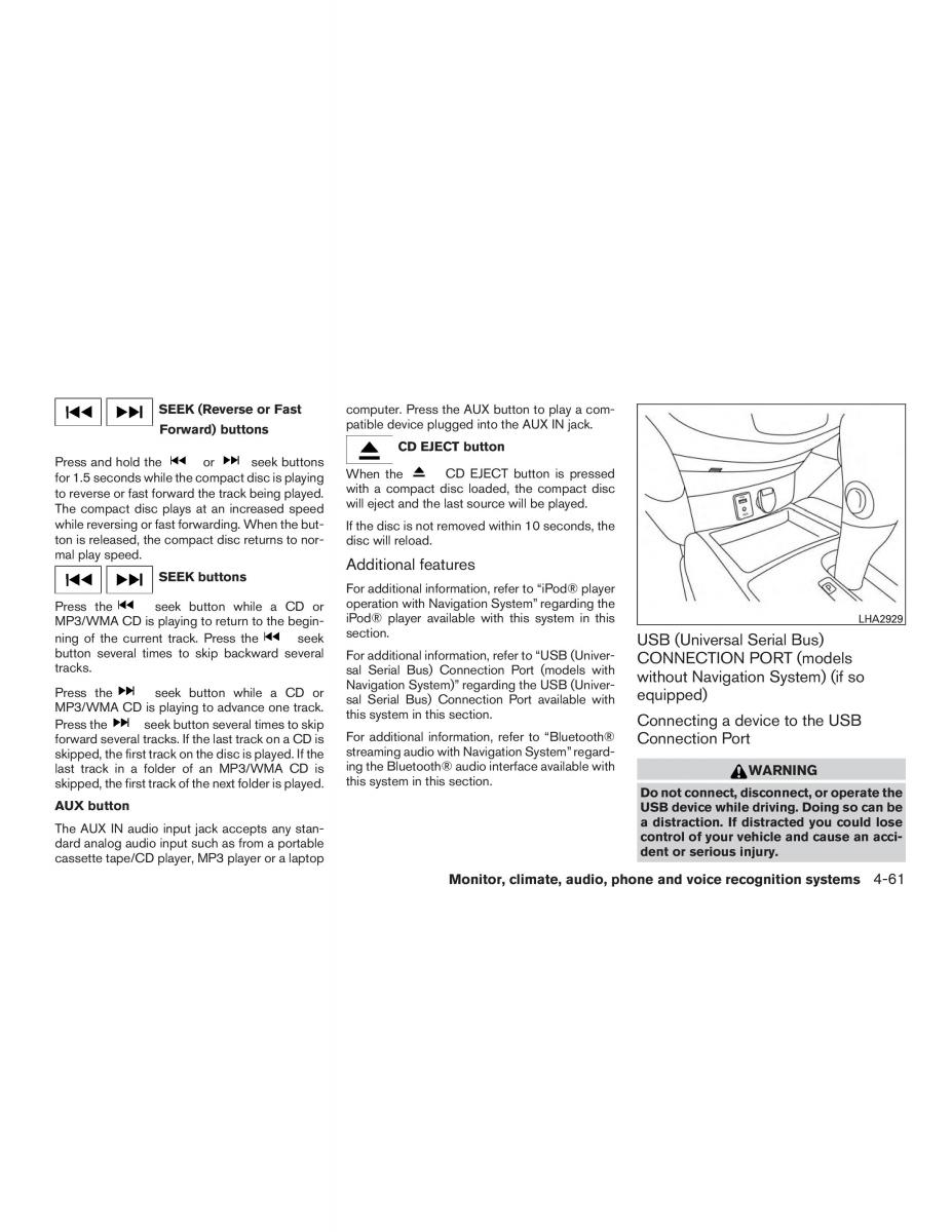 Nissan Rogue II 2 owners manual / page 236