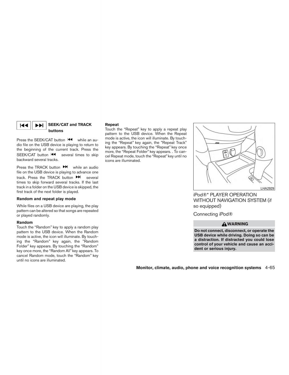 Nissan Rogue II 2 owners manual / page 240