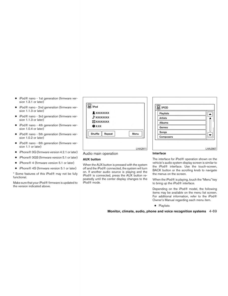 Nissan Rogue II 2 owners manual / page 244