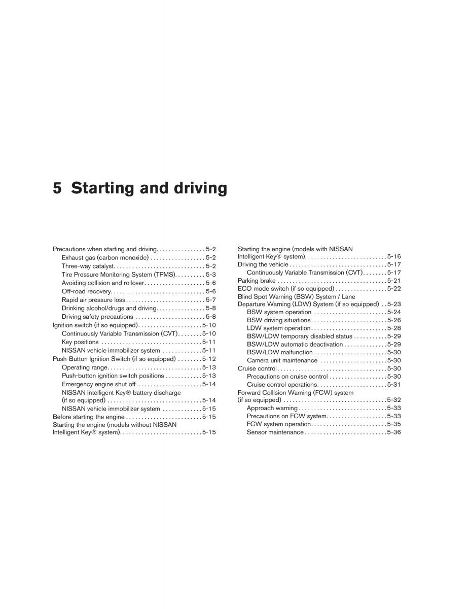 Nissan Rogue II 2 owners manual / page 275