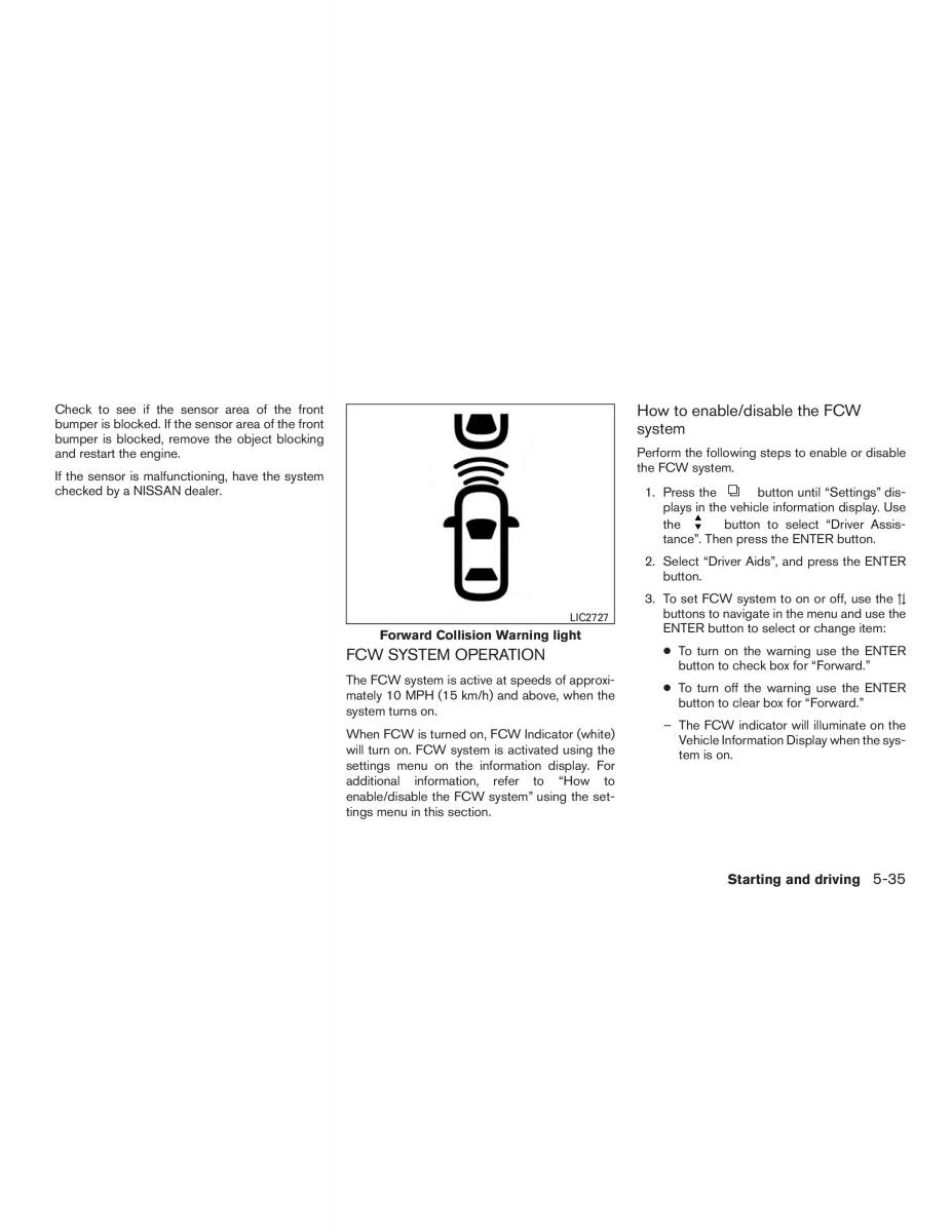 Nissan Rogue II 2 owners manual / page 310