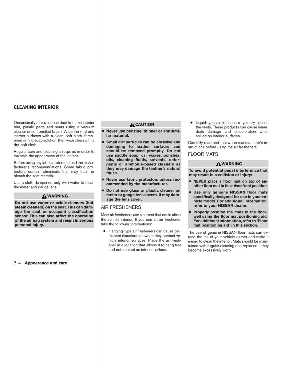 Nissan Rogue II 2 owners manual / page 351