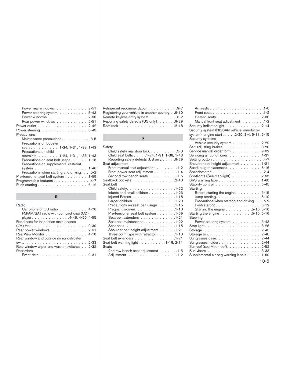 Nissan Rogue II 2 owners manual / page 432