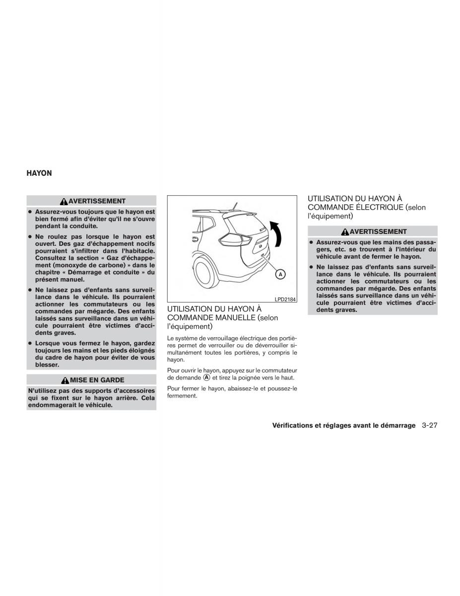 Nissan Rogue II 2 manuel du proprietaire / page 188