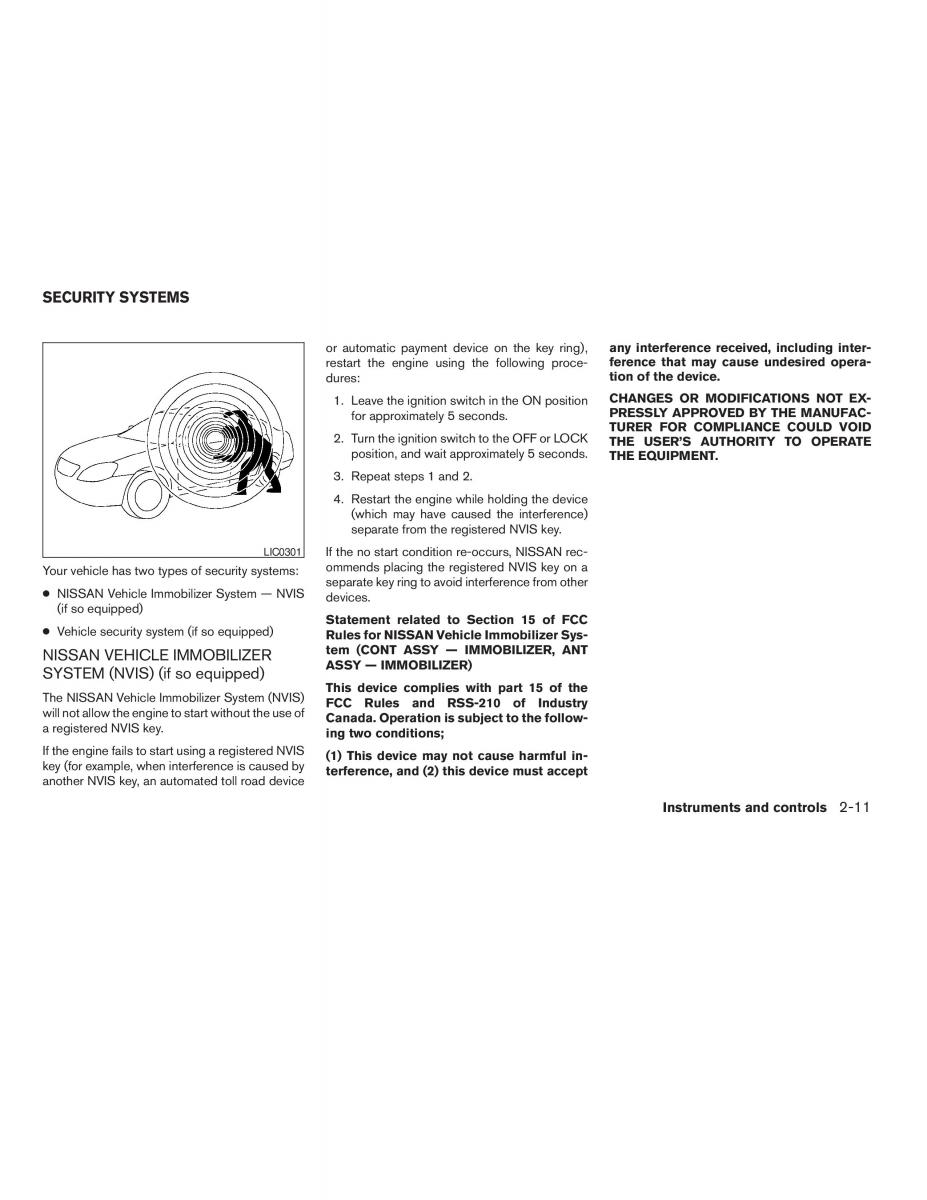 Nissan Sentra V 5 N16 owners manual / page 55