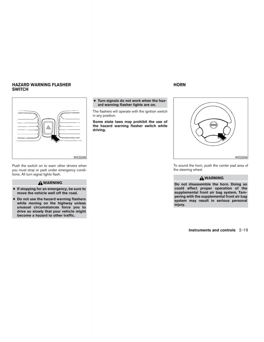 Nissan Sentra V 5 N16 owners manual / page 63