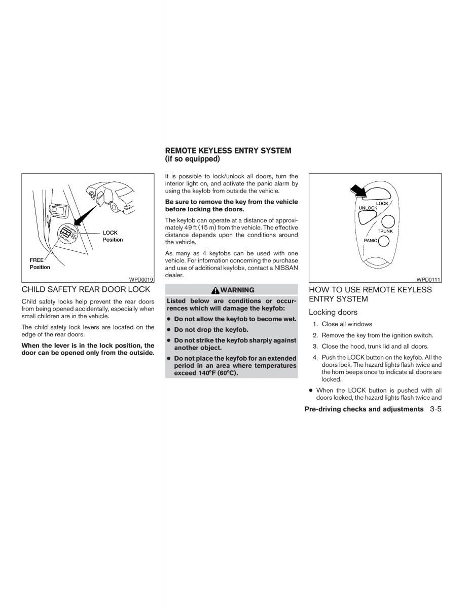 Nissan Sentra V 5 N16 owners manual / page 77