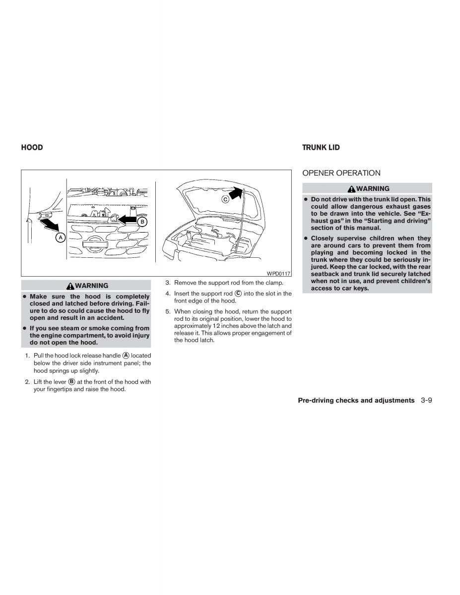 Nissan Sentra V 5 N16 owners manual / page 81