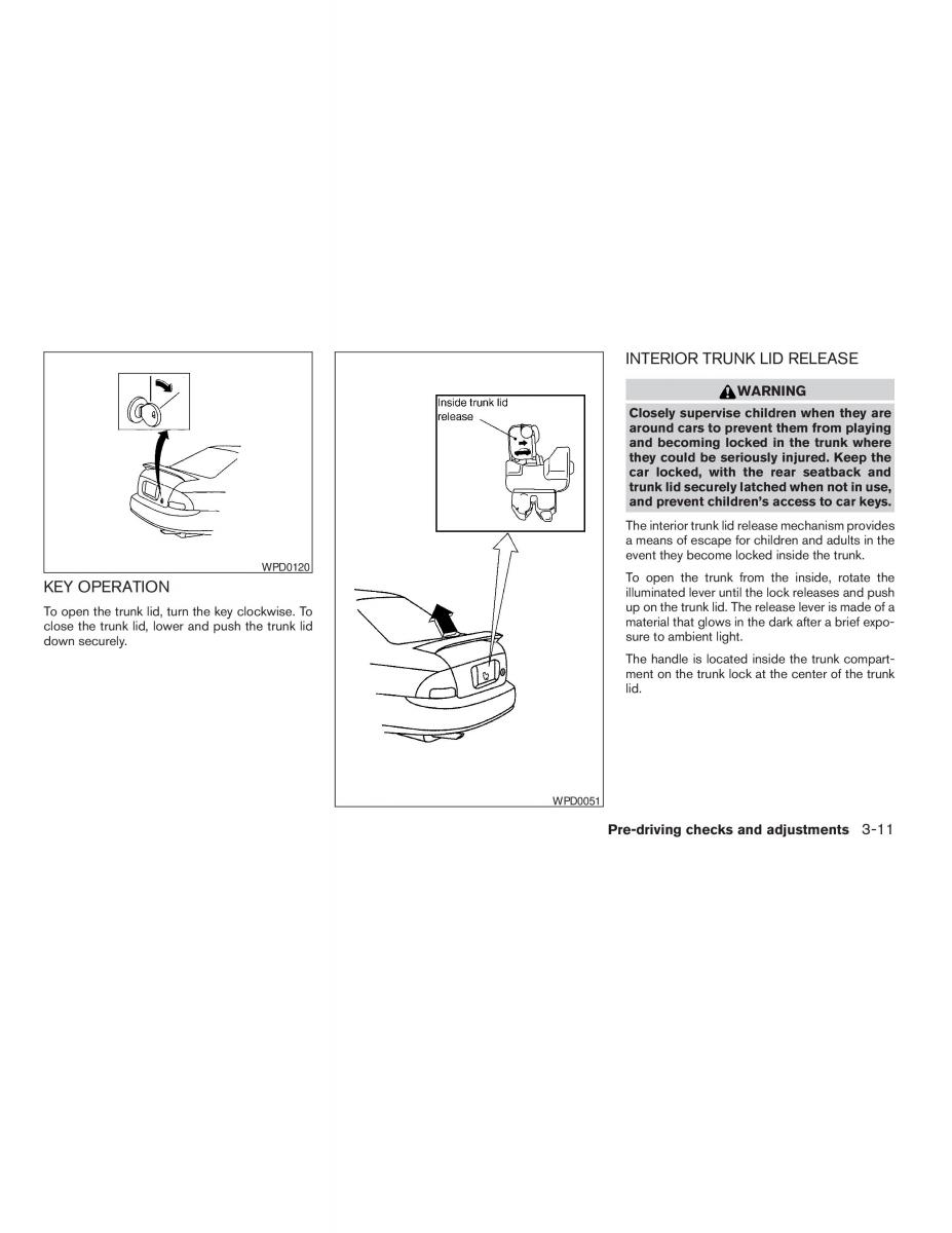 Nissan Sentra V 5 N16 owners manual / page 83