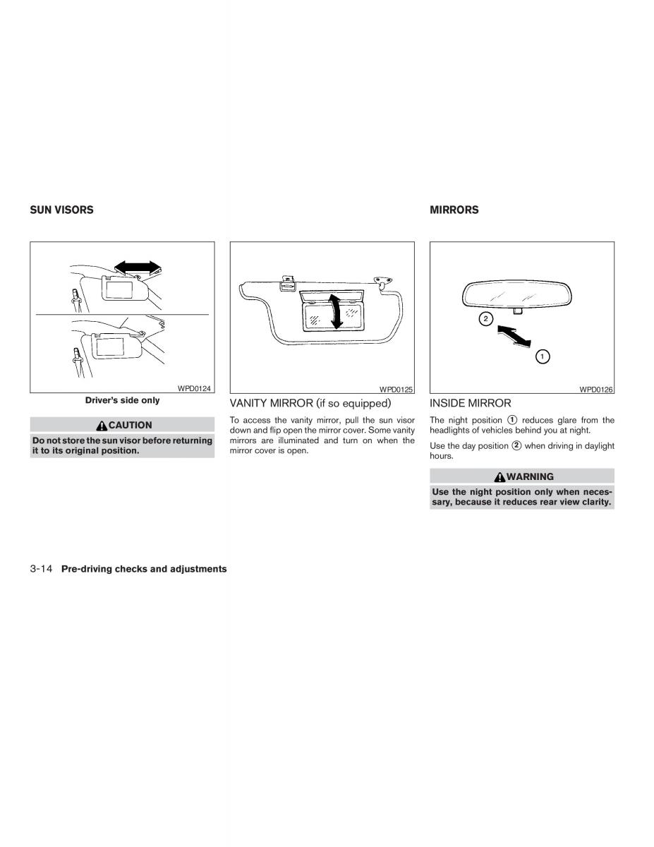 Nissan Sentra V 5 N16 owners manual / page 86