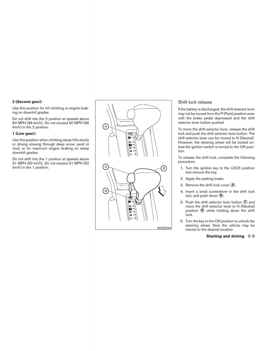 Nissan Sentra V 5 N16 owners manual / page 117