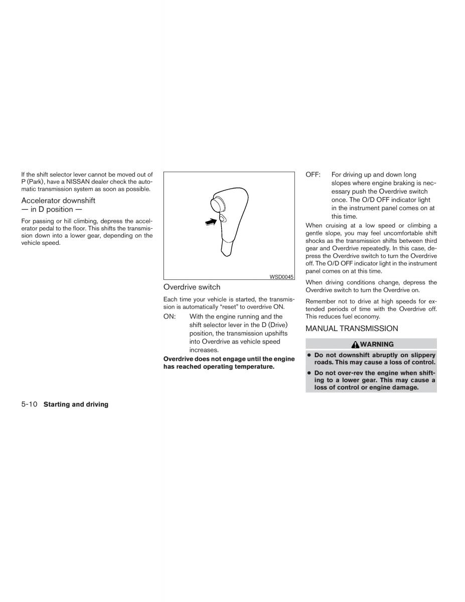 Nissan Sentra V 5 N16 owners manual / page 118