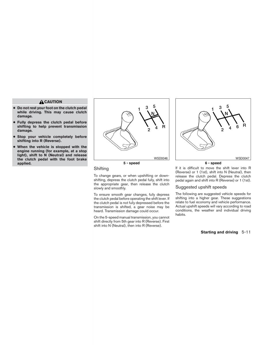 Nissan Sentra V 5 N16 owners manual / page 119