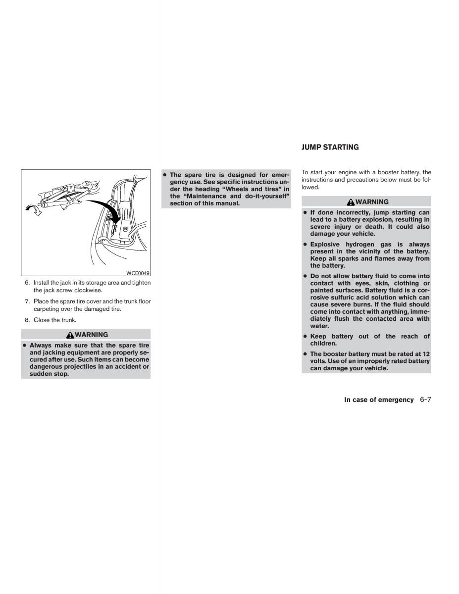 Nissan Sentra V 5 N16 owners manual / page 137