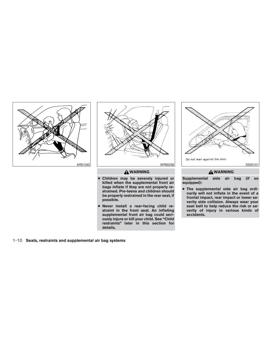 Nissan Sentra V 5 N16 owners manual / page 16