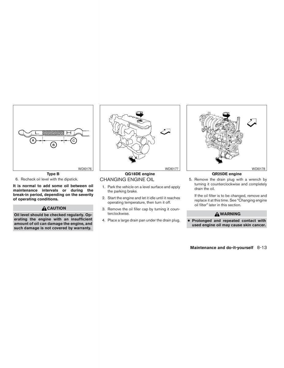 Nissan Sentra V 5 N16 owners manual / page 161