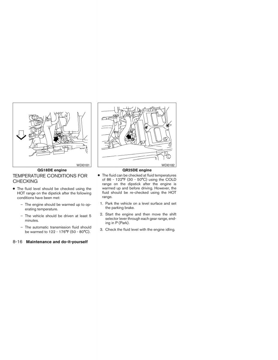 Nissan Sentra V 5 N16 owners manual / page 164