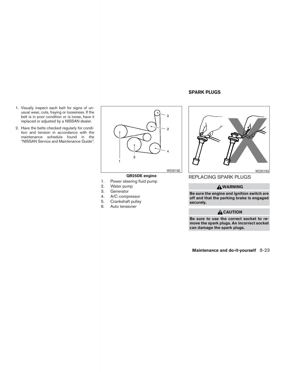 Nissan Sentra V 5 N16 owners manual / page 171