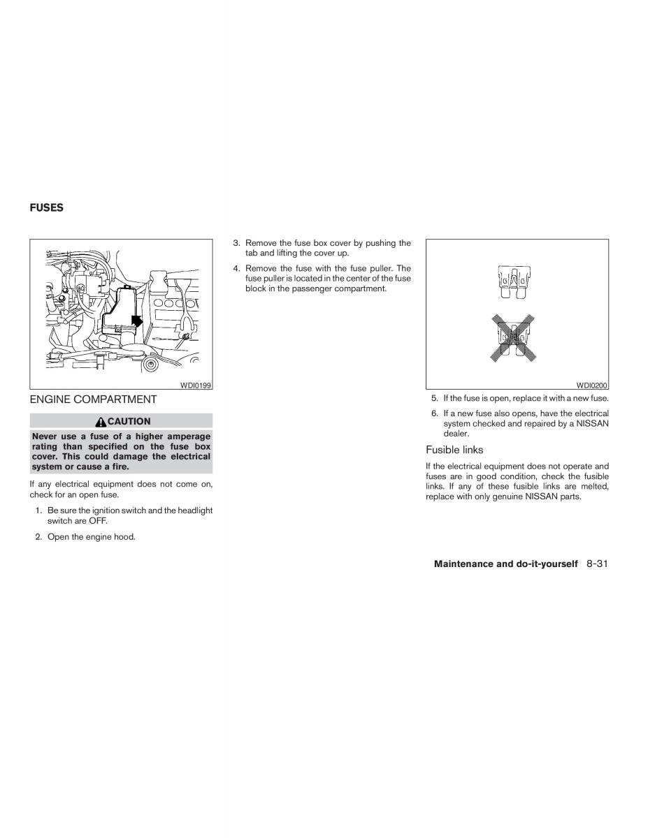 Nissan Sentra V 5 N16 owners manual / page 179