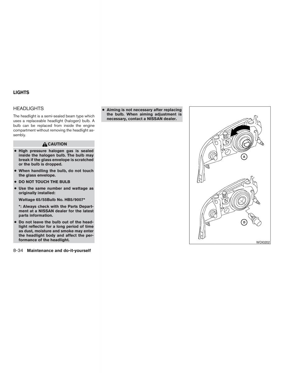 Nissan Sentra V 5 N16 owners manual / page 182