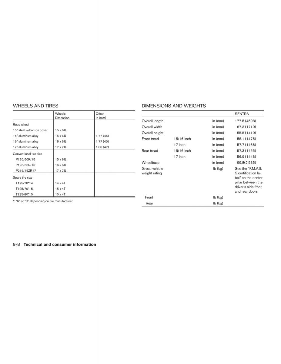 Nissan Sentra V 5 N16 owners manual / page 200