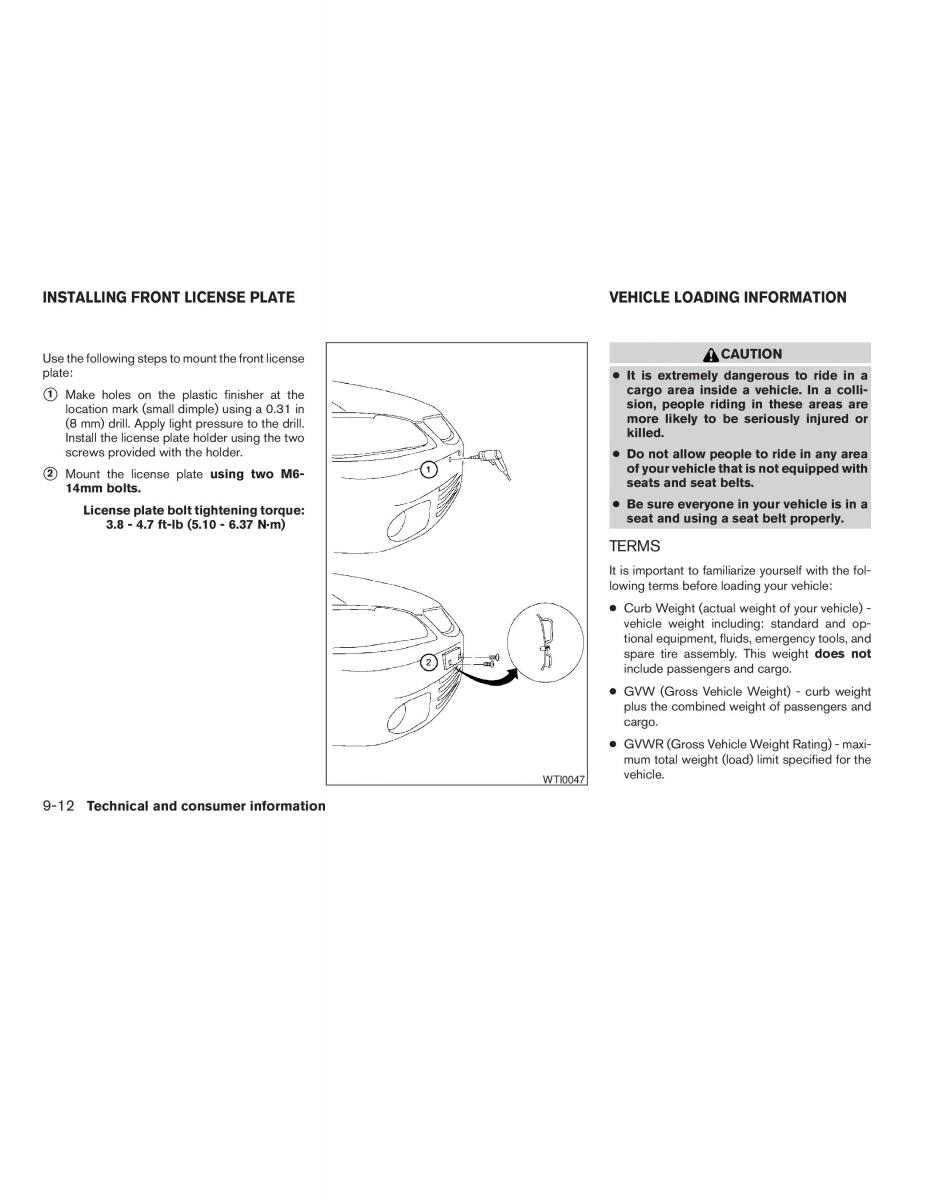 Nissan Sentra V 5 N16 owners manual / page 204