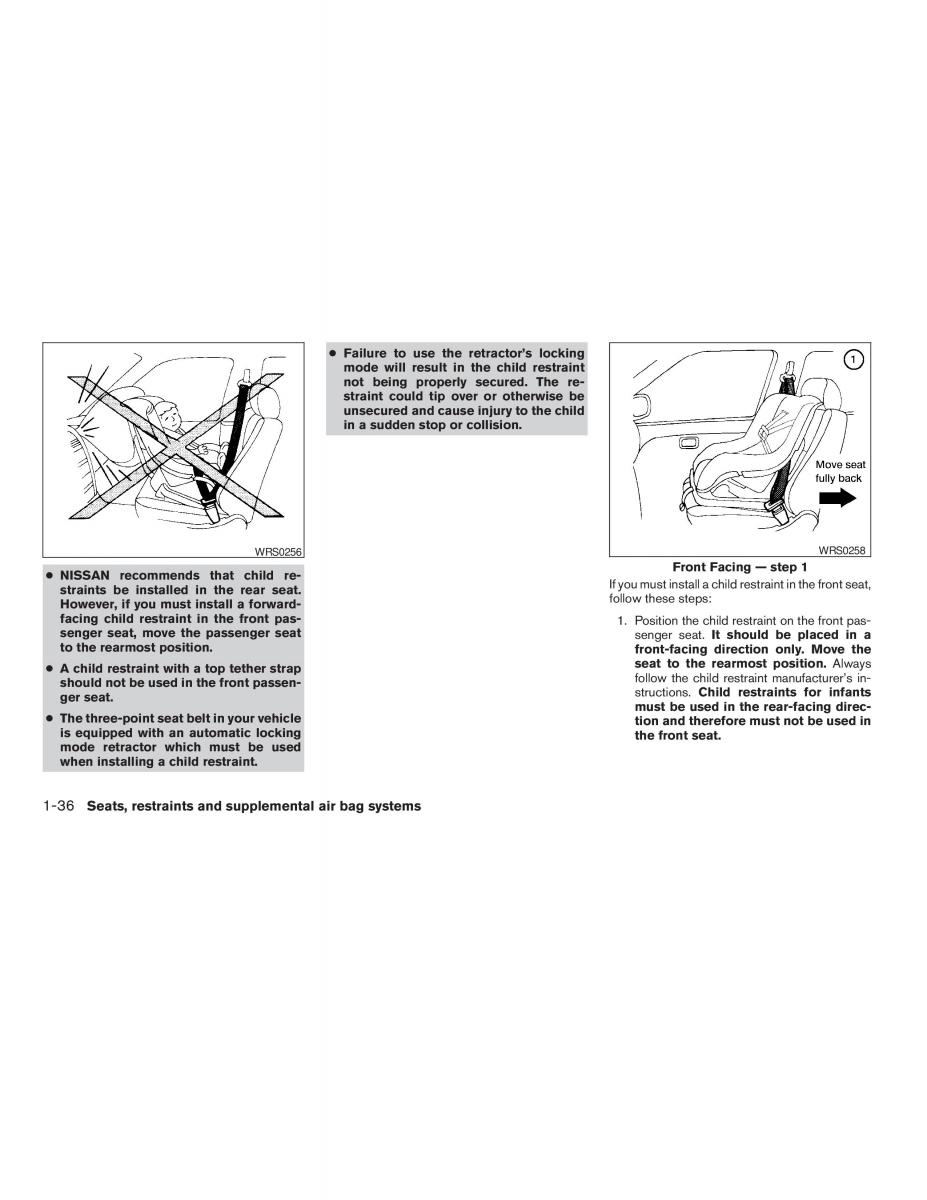 Nissan Sentra V 5 N16 owners manual / page 42