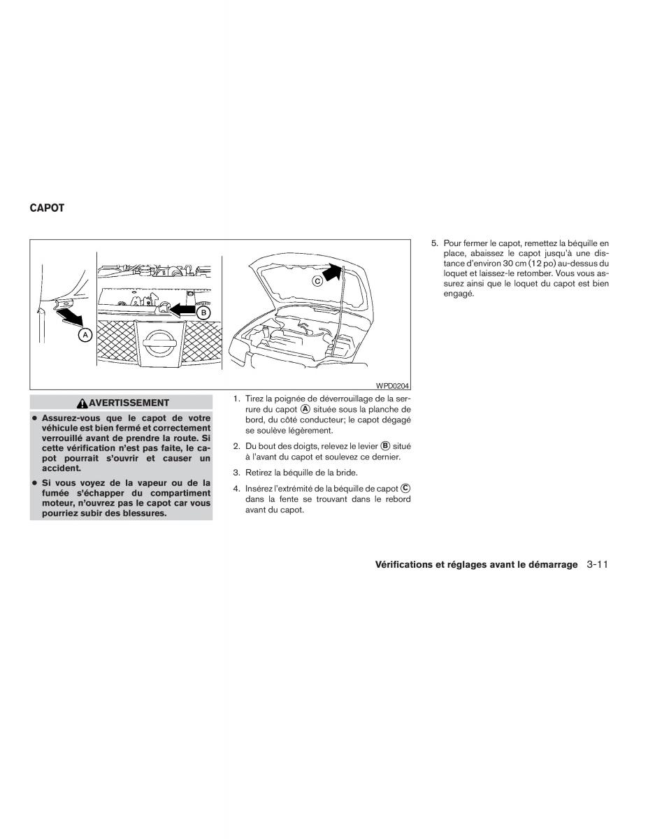 Nissan Sentra V 5 N16 manuel du proprietaire / page 105