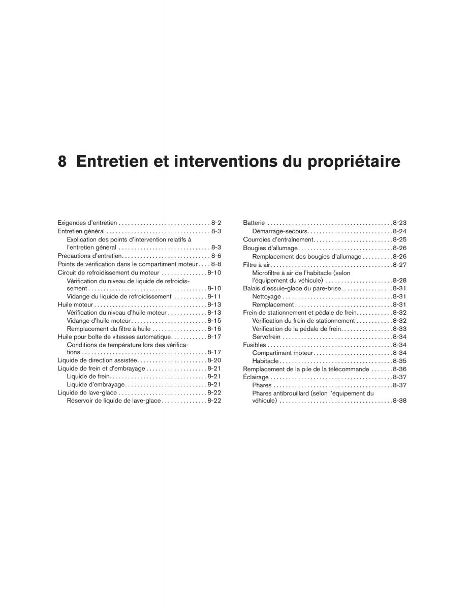 Nissan Sentra V 5 N16 manuel du proprietaire / page 182