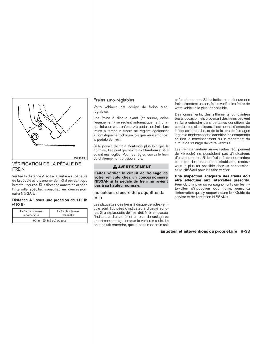 Nissan Sentra V 5 N16 manuel du proprietaire / page 215