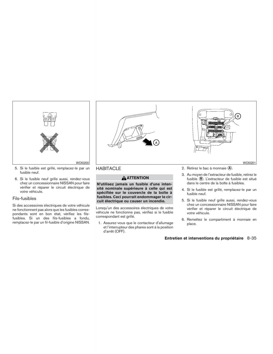 Nissan Sentra V 5 N16 manuel du proprietaire / page 217