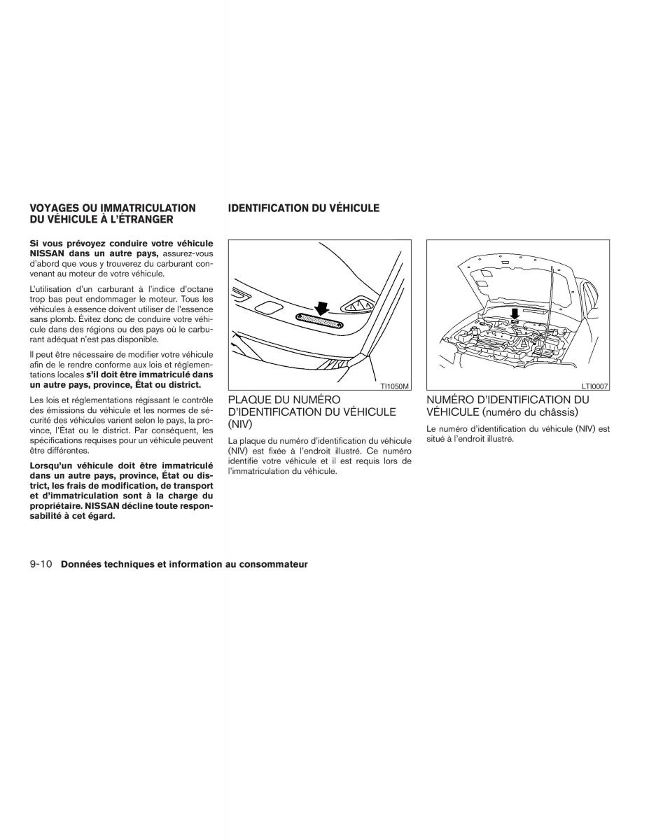 Nissan Sentra V 5 N16 manuel du proprietaire / page 242