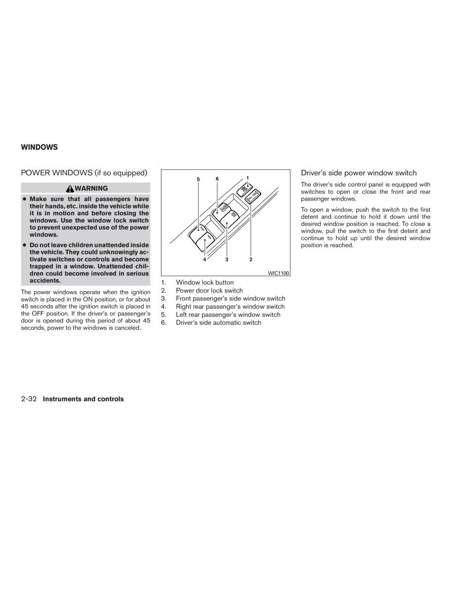 Nissan Sentra VI 6  owners manual / page 106