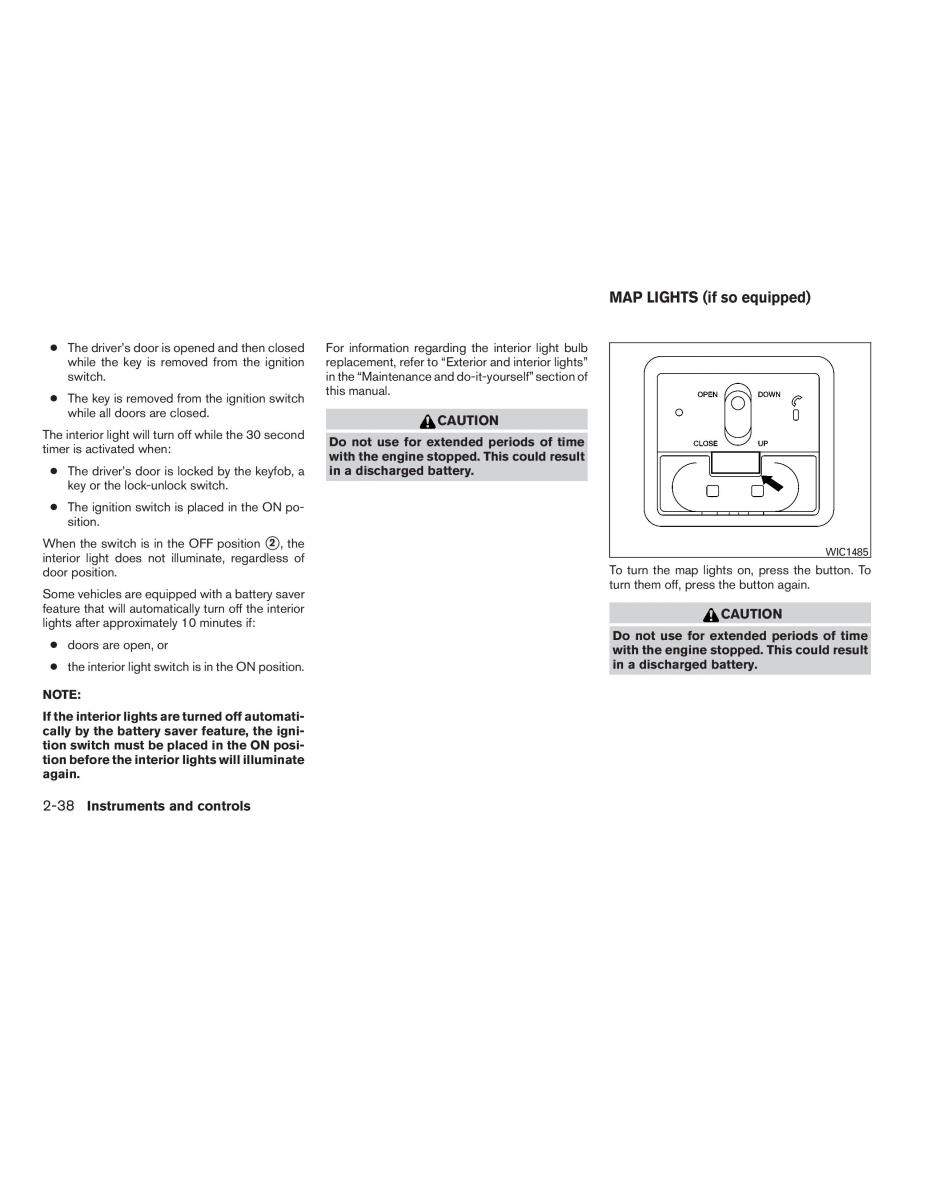 Nissan Sentra VI 6  owners manual / page 112